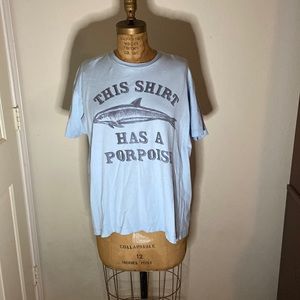 This shirt has a porpoise t-shirt